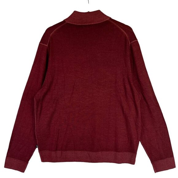 New Michael Kors Men Burgundy Sweatshirt Turtleneck Long Sleeve Sweater US XXL - Picture 3 of 10